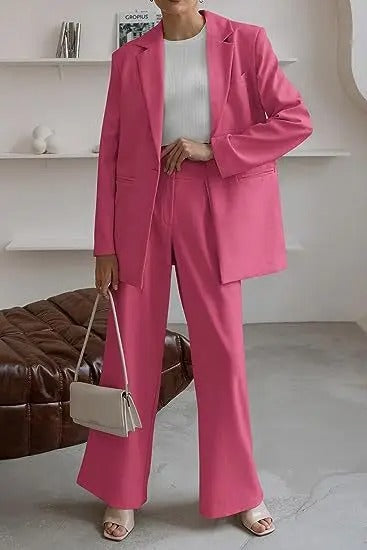 Isla | Women's Tailored Business Suit Set Structured Blazer Trousers