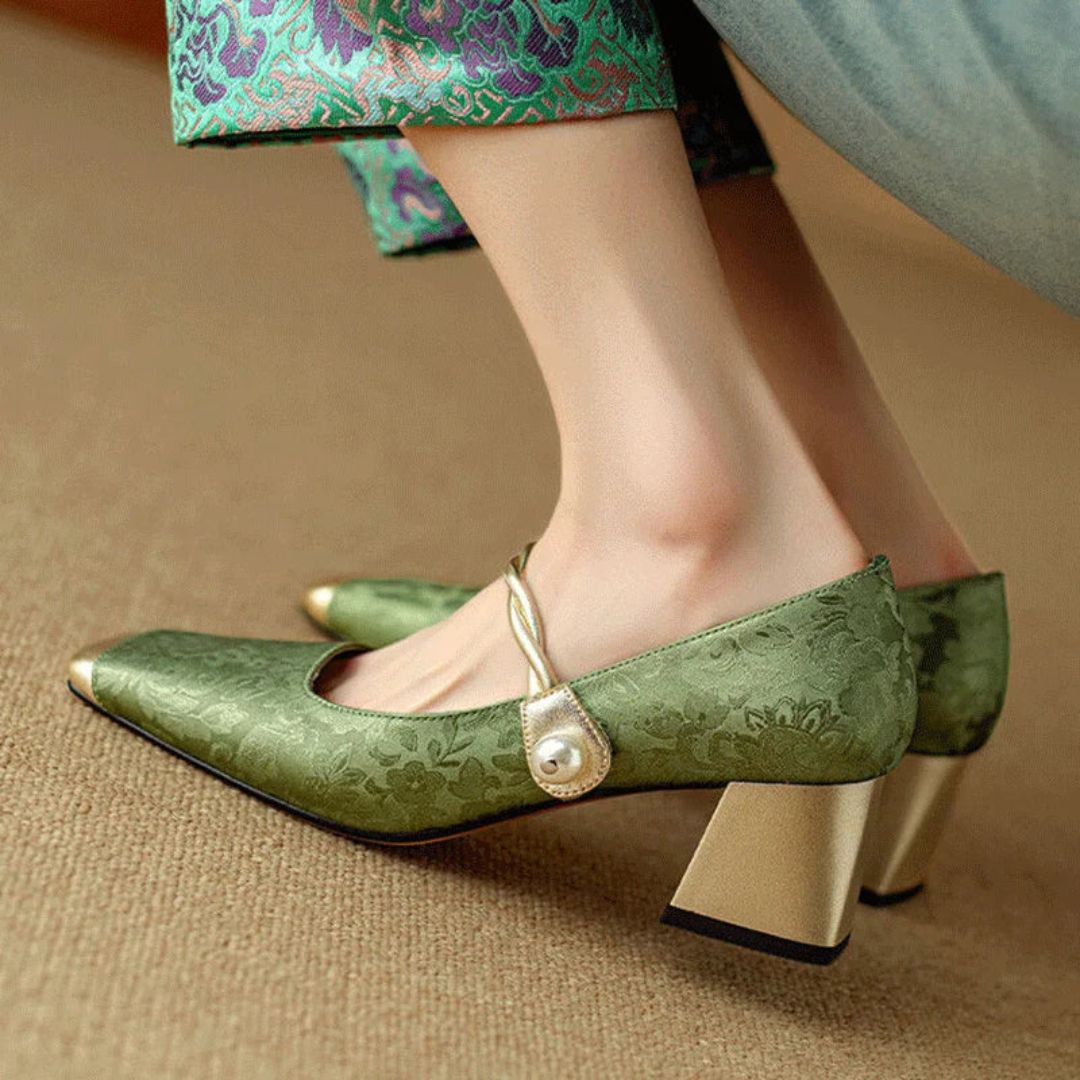Isabella | Women's Gold Heels