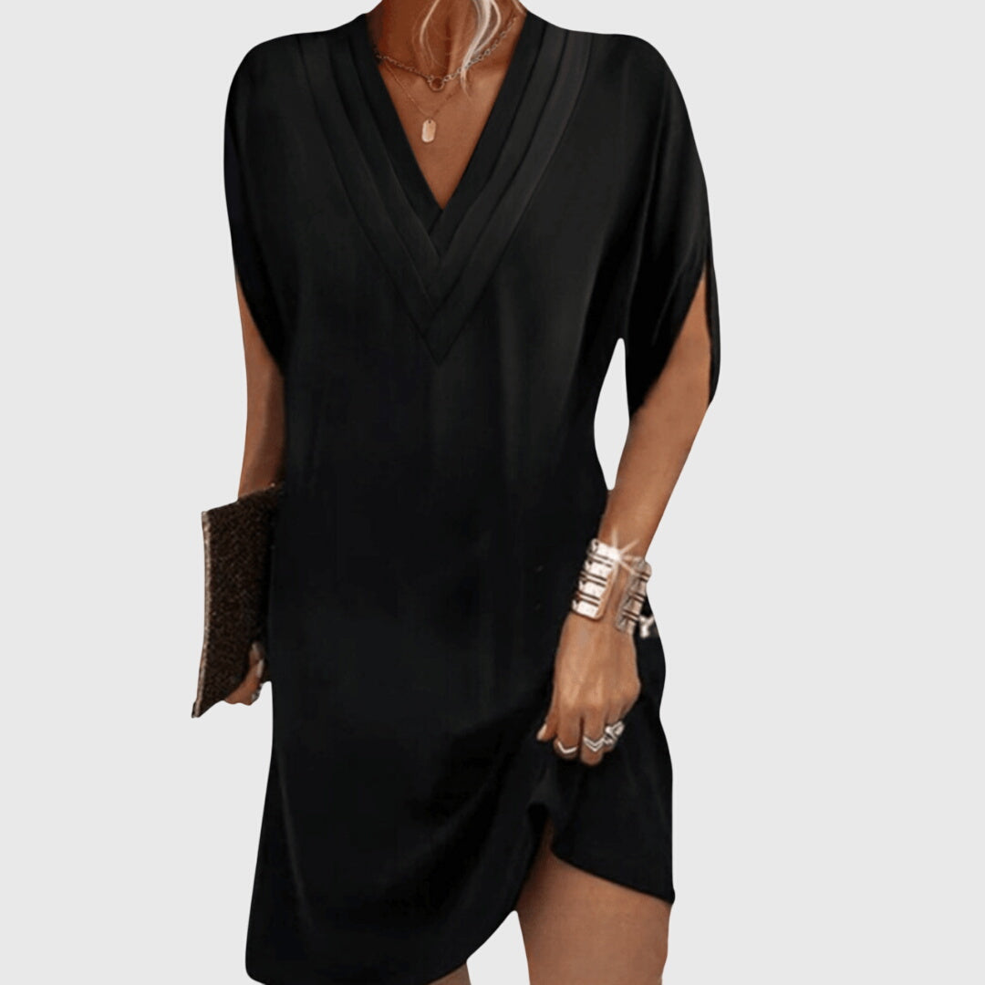 Freya | Womens V Neck Loose Mini Dress