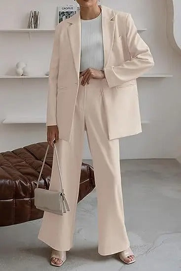 Isla | Women's Tailored Business Suit Set Structured Blazer Trousers