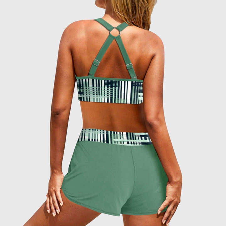 Grace | Women’s Ribbed High-Waisted Bikini Swimsuit