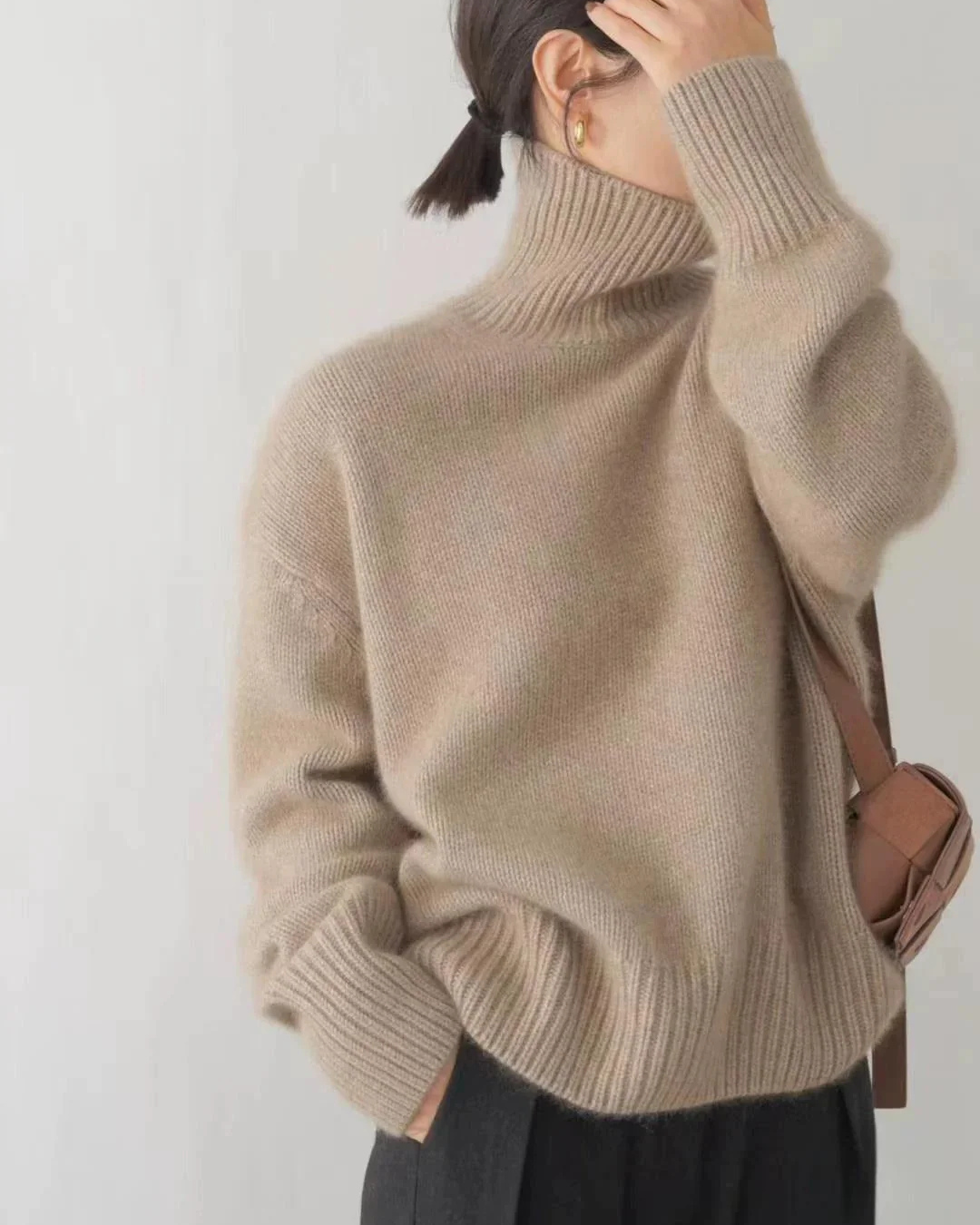 Amelia | Women’s Turtleneck Oversized Casual Sweater
