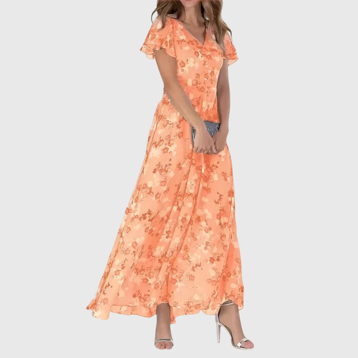 Darcey | Womens Floral V Neck Maxi Dress