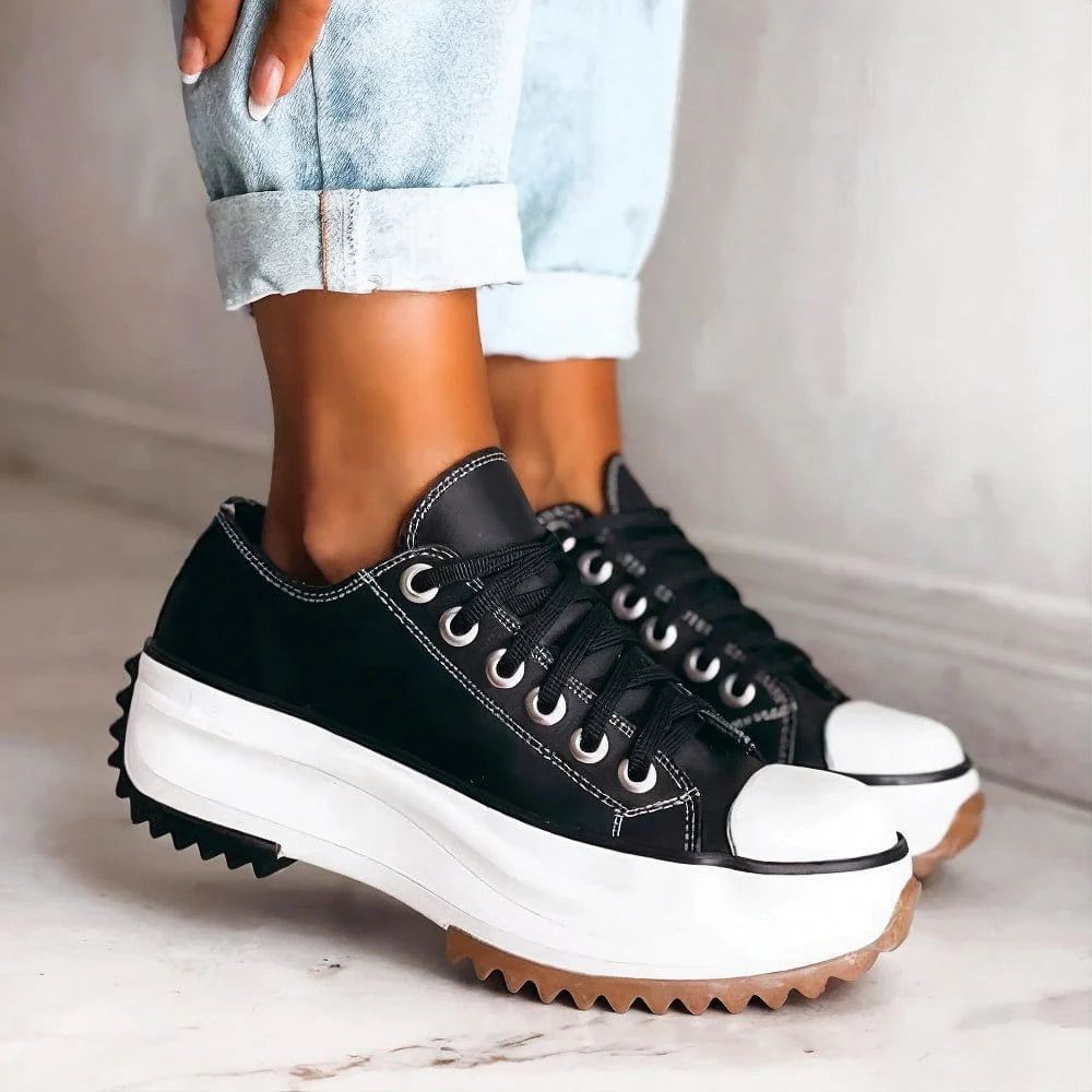 Bella | Women Casual Lace Up Platform Everyday Sneakers