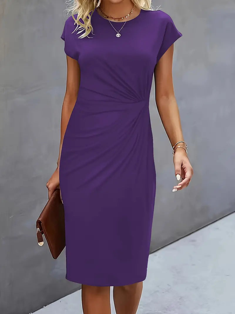 Katie | Women’s Classic Short Sleeve Bodycon Dress