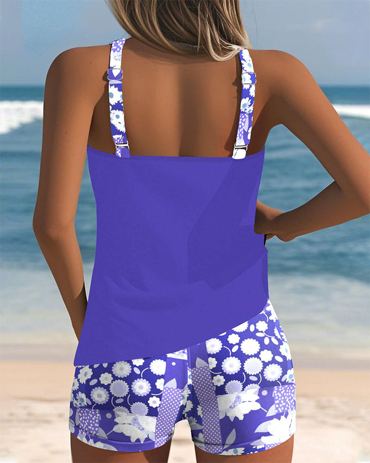 Darcey | Women Floral Print Tankini Swim Set