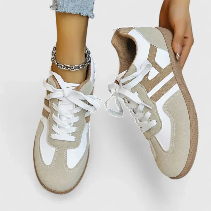 Bianca | Womens Retro Lace Up Sneakers