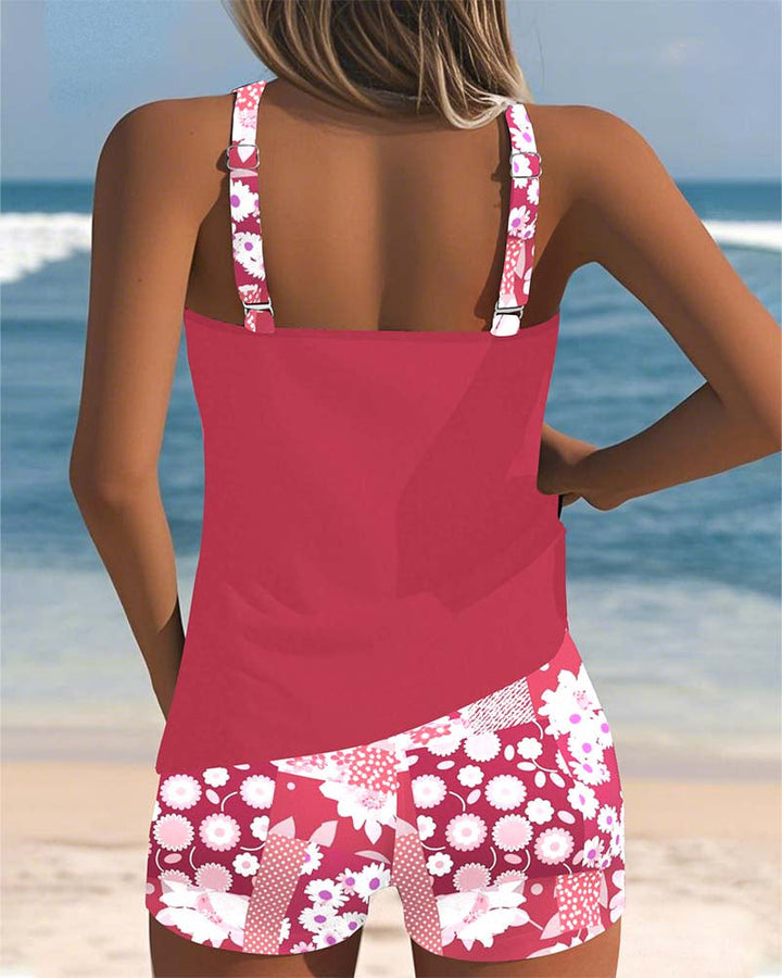 Darcey | Women Floral Print Tankini Swim Set
