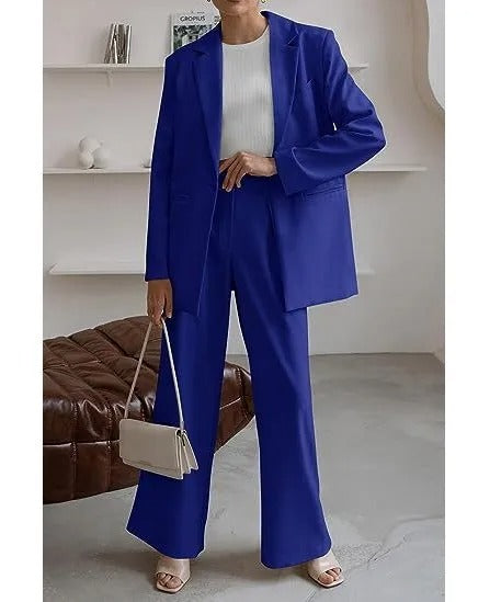 Isla | Women's Tailored Business Suit Set Structured Blazer Trousers