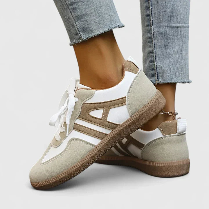 Bianca | Womens Retro Lace Up Sneakers