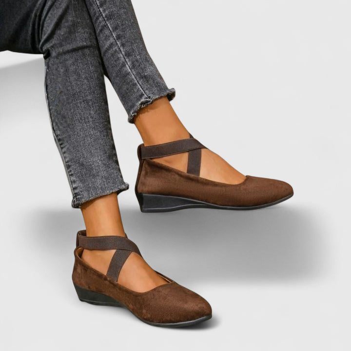 Bethany | Women’s Orthopedic Cross Strap Flats