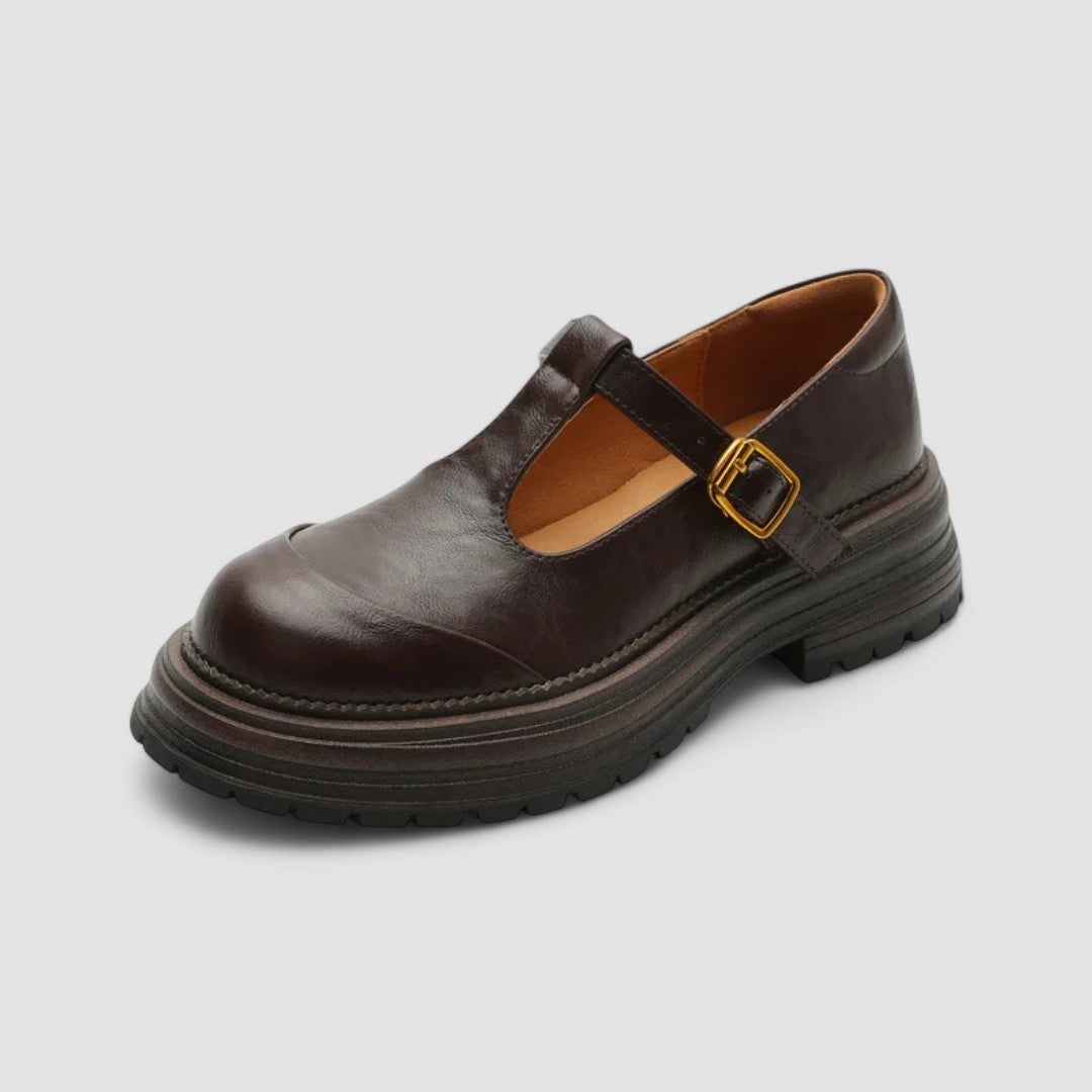 Eleanor | Womens Platform T Strap Casual Shoes