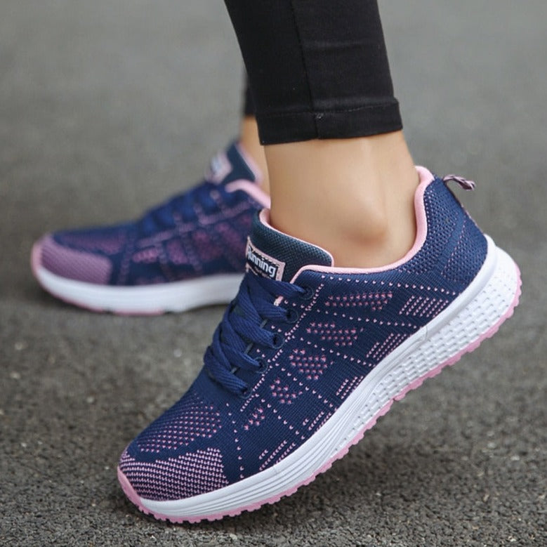 Elizabeth | Womens Lace Up Casual Walking Sneakers
