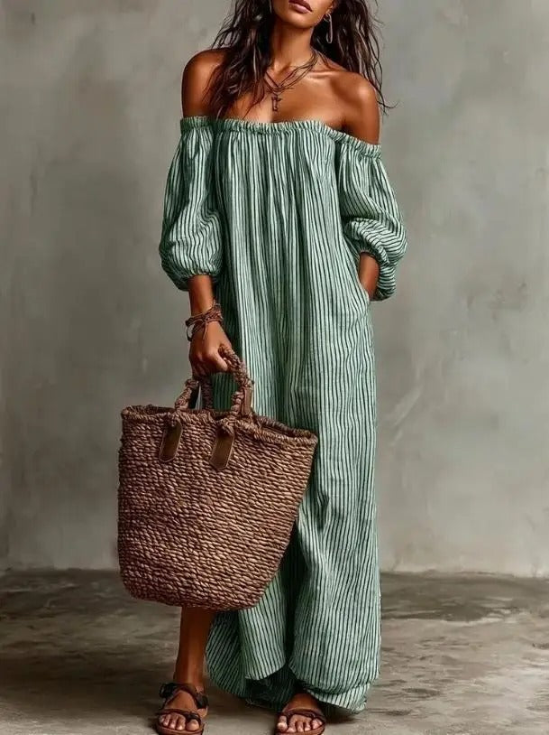 Evelyn | Women's Ribbed Button-Down Midi Dress