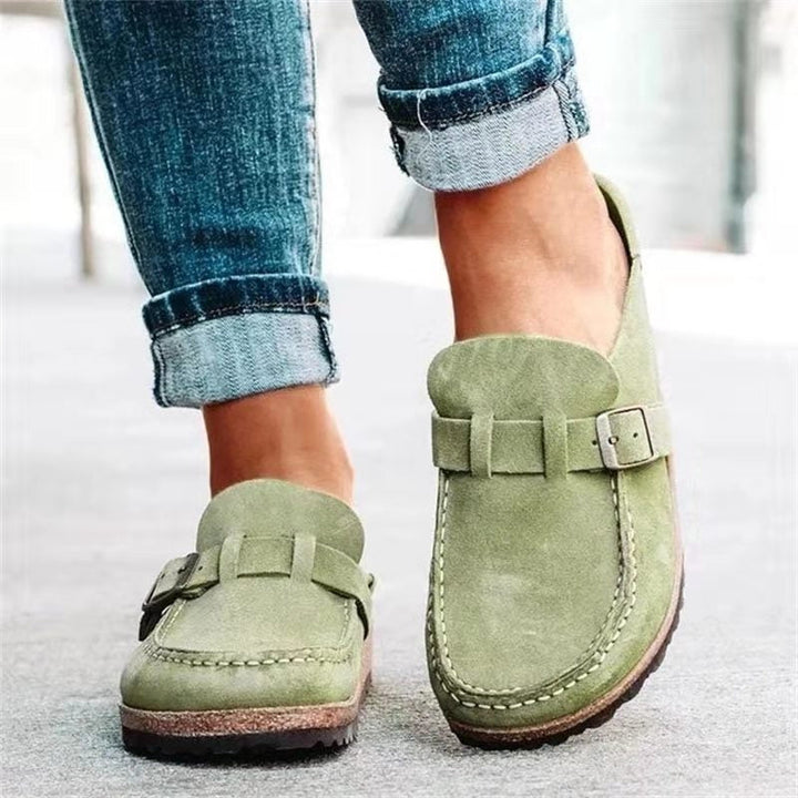 Eleanor | Womens Buckle Slip On Loafers