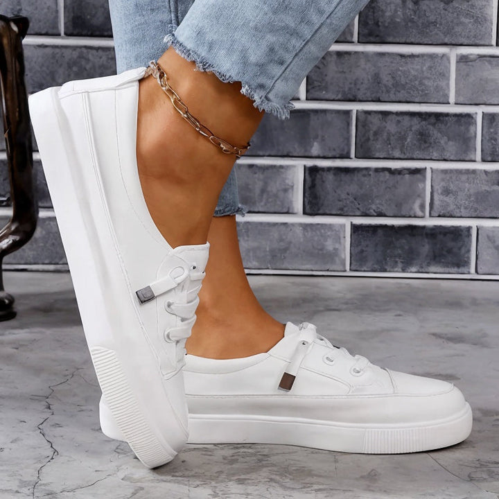 Daisy | Womens Minimal Lace Up Sneakers