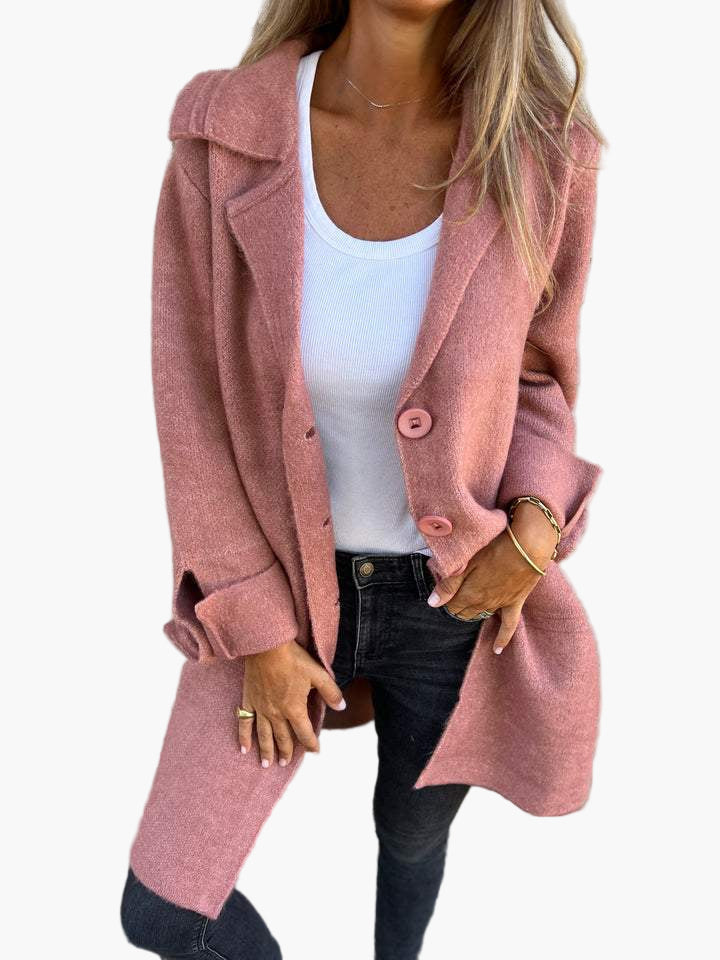 Lauren | Women’s Cozy Oversized Button-Down Trench Coat