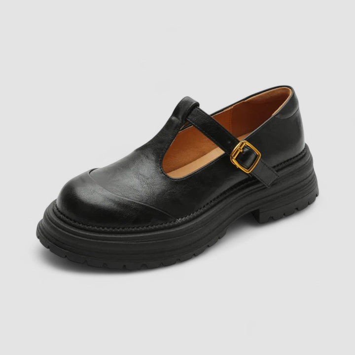 Eleanor | Womens Platform T Strap Casual Shoes