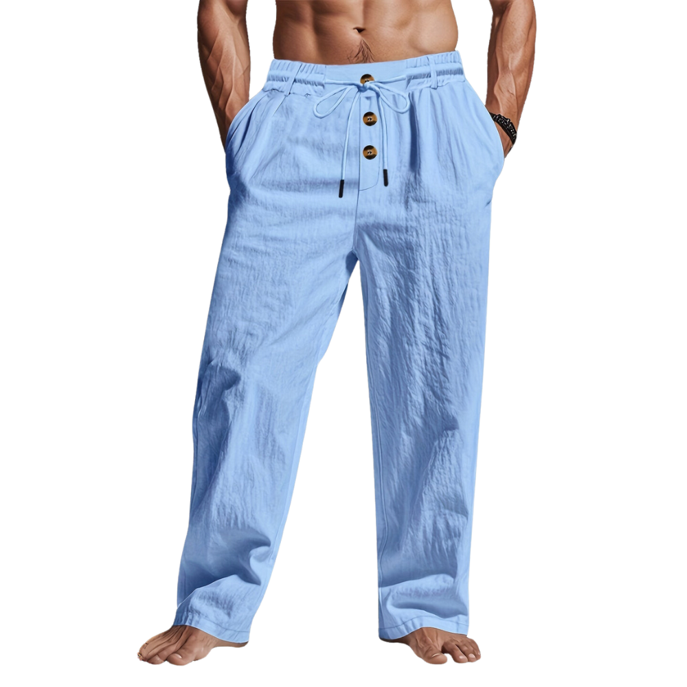 Julian | Men Lightweight Drawstring Linen Pants