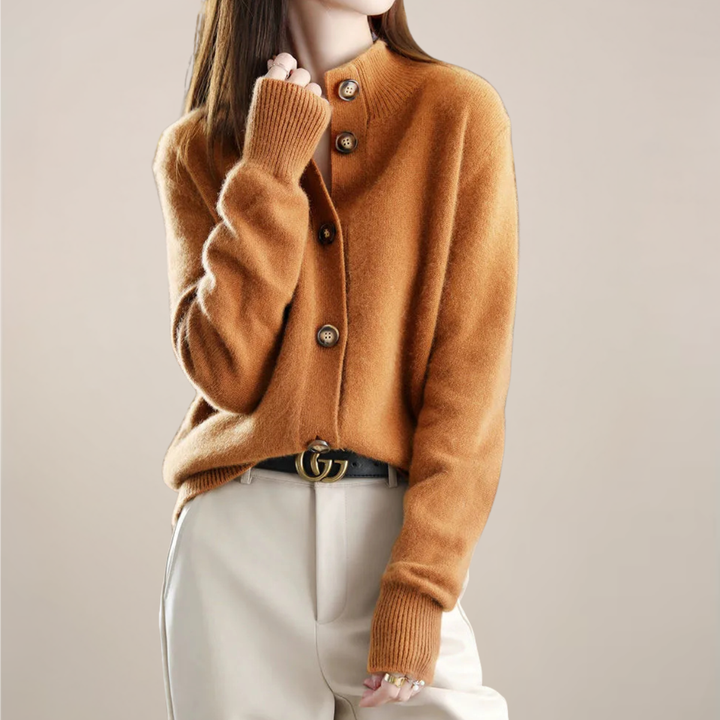 Poppy | Women Spring Collared Button Cardigan