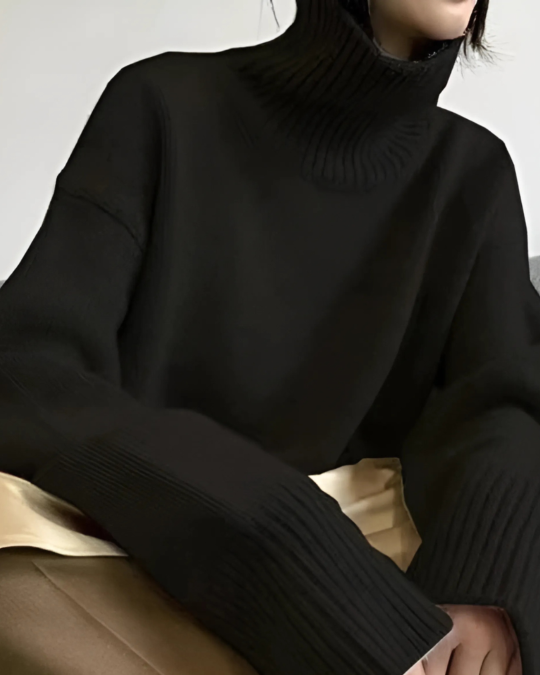 Amelia | Women’s Turtleneck Oversized Casual Sweater