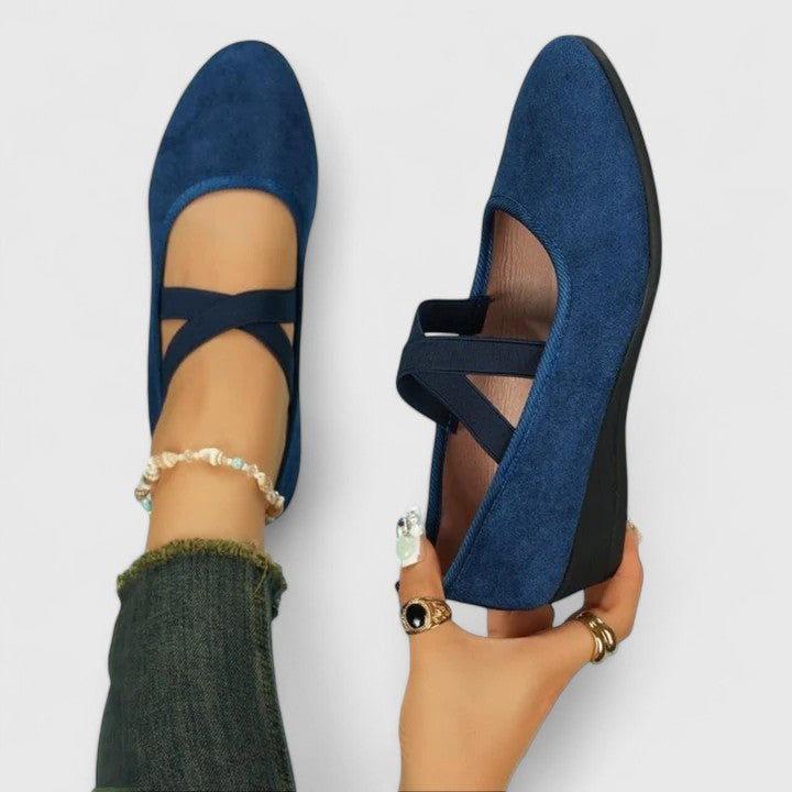 Bethany | Women’s Orthopedic Cross Strap Flats