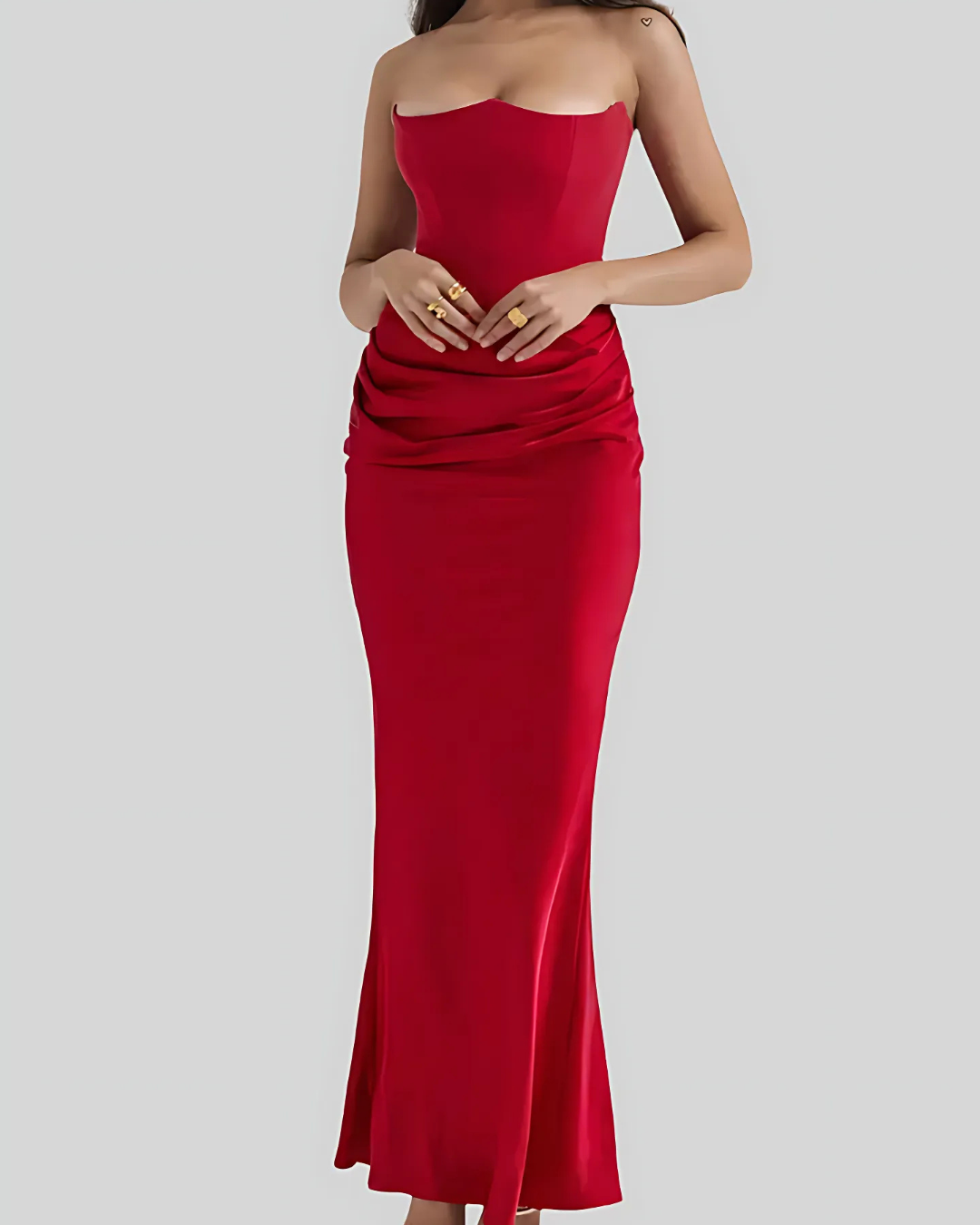 Lauren | Women’s Wedding Guest Draped Maxi Dress
