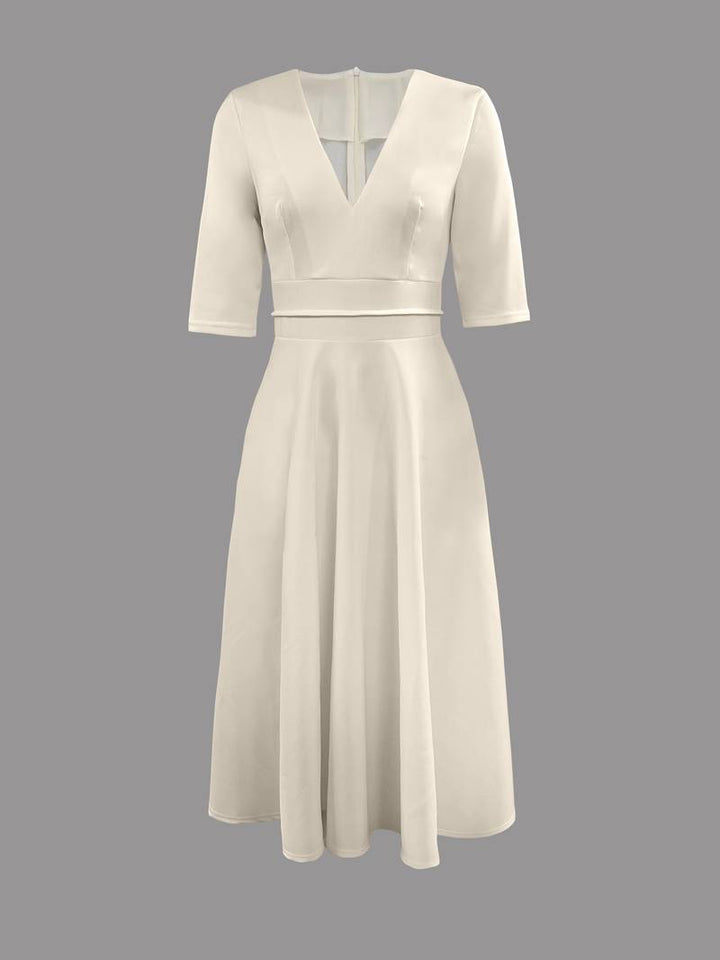 Isabelle | Women’s Wedding Guest Elegant Flared Midi Dress