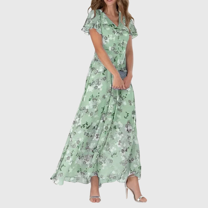 Darcey | Womens Floral V Neck Maxi Dress