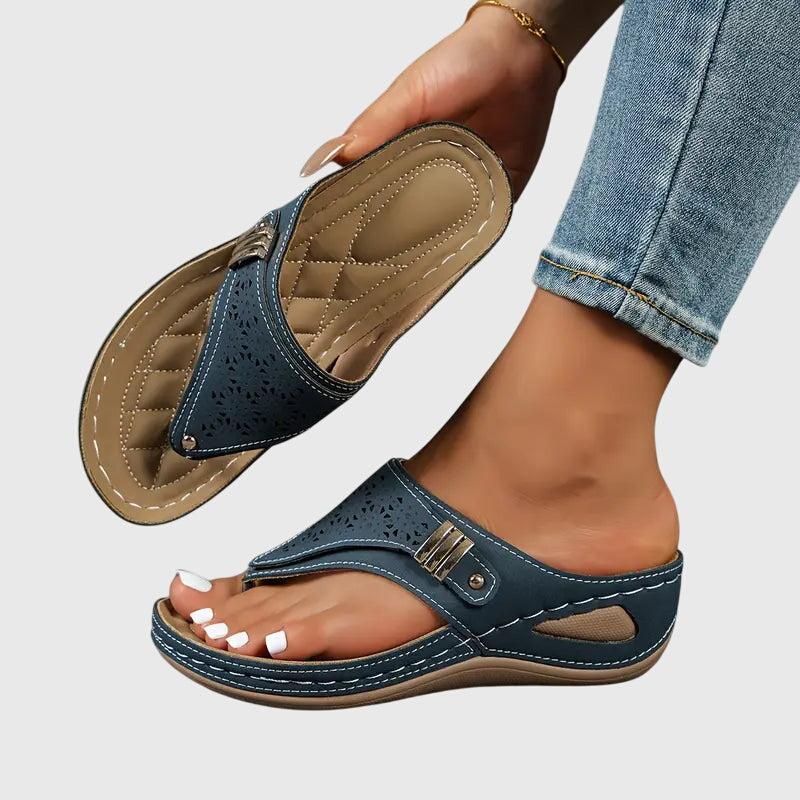 Ivy | Womens Slip On Flat Sandals