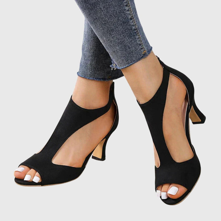 Anna | Women Spring Cutout Open Toe Heels