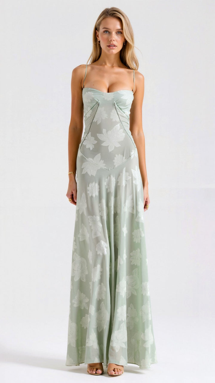 Amelia | Women’s Wedding Guest Slip Maxi Dress