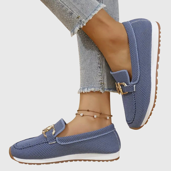 Audrey | Women’s Orthopedic Metal Accent Slip On Loafers