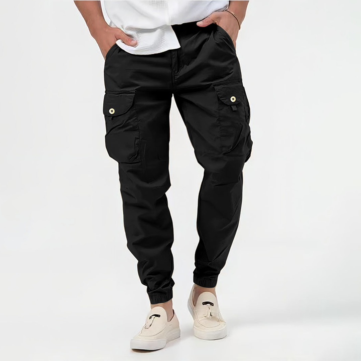Elijah| Men’s Utility Cargo Pants with Drawstring Waist