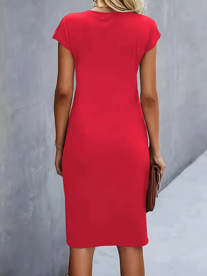 Katie | Women’s Classic Short Sleeve Bodycon Dress