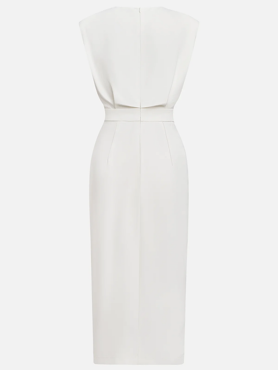 Audrey | Women’s Button Detail Sleeveless Midi Dress