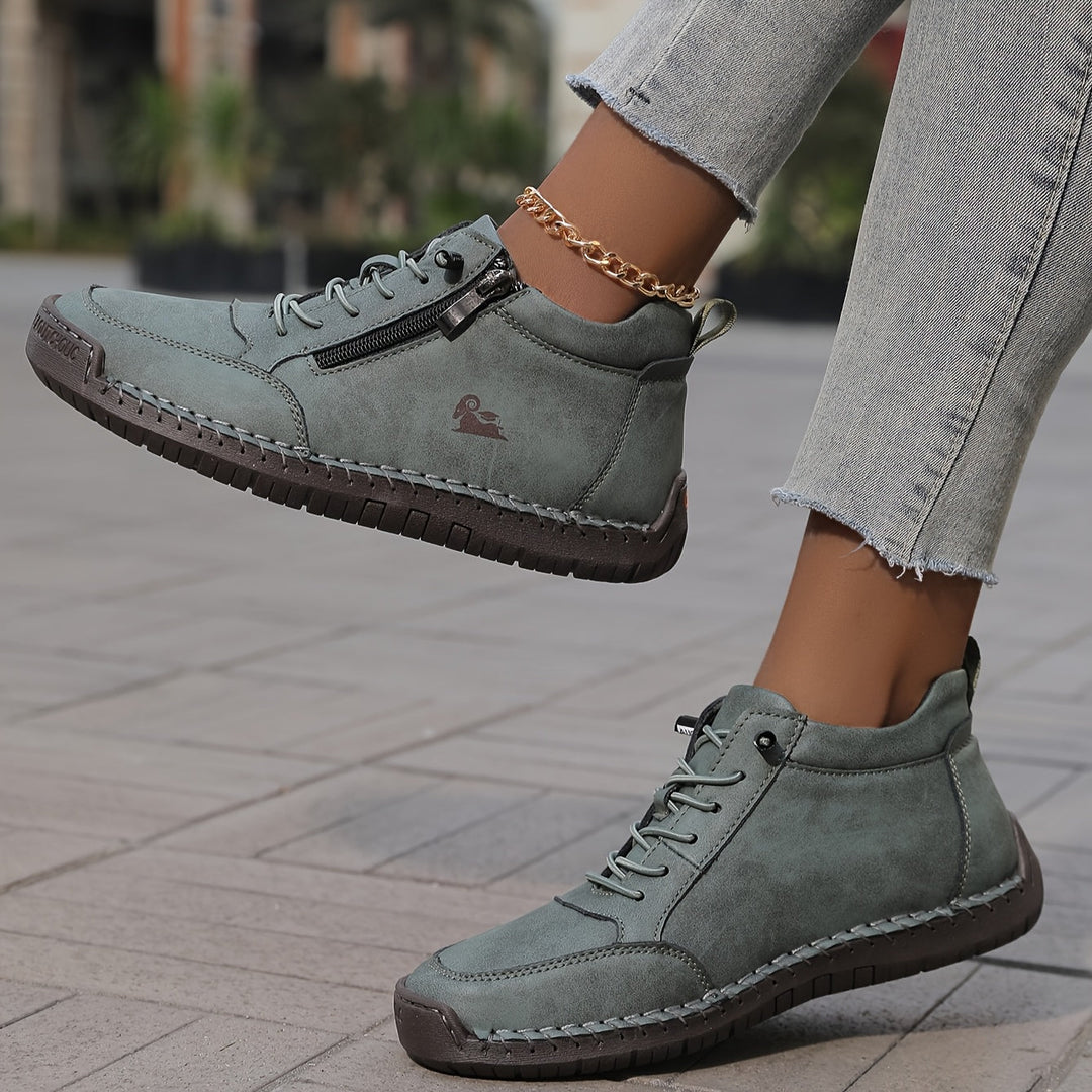 Clara | Women Spring Zip Up Walking Sneakers