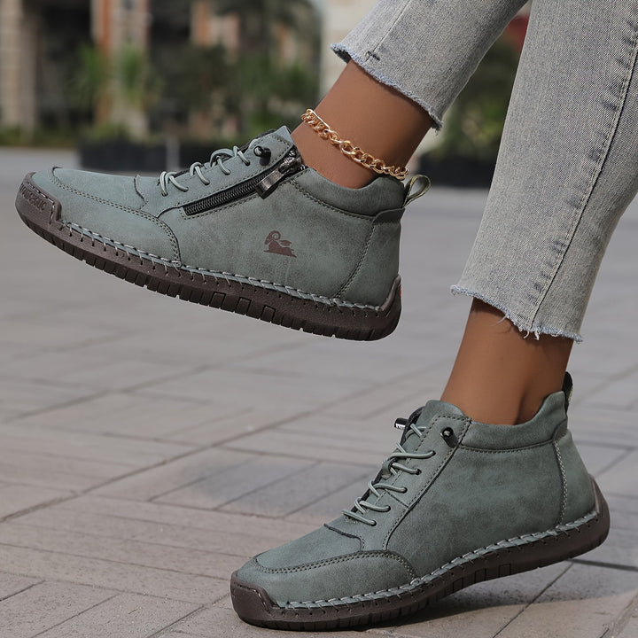 Clara | Women Spring Zip Up Walking Sneakers