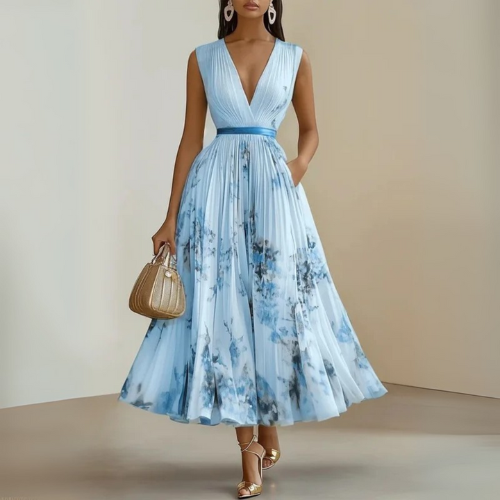 Jasmine | Women’s Flowy Sleeveless Summer Maxi Dress