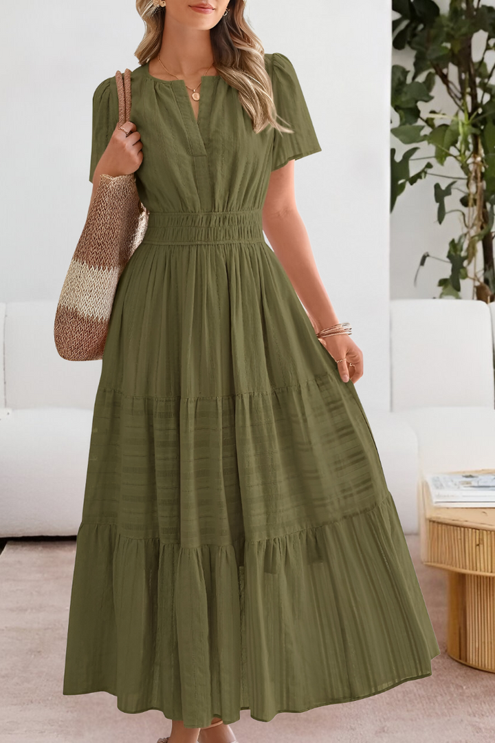 Adrianna | Boho Breeze Midi Dress