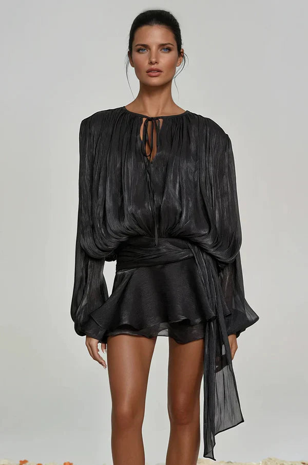 Aminah |  Ruffle Mini Dress