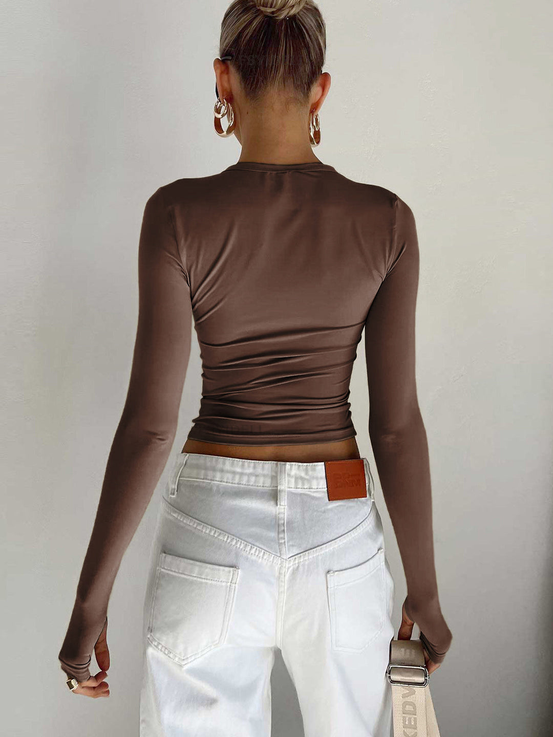 Abigail | Women Summer Long Sleeve Crop Top
