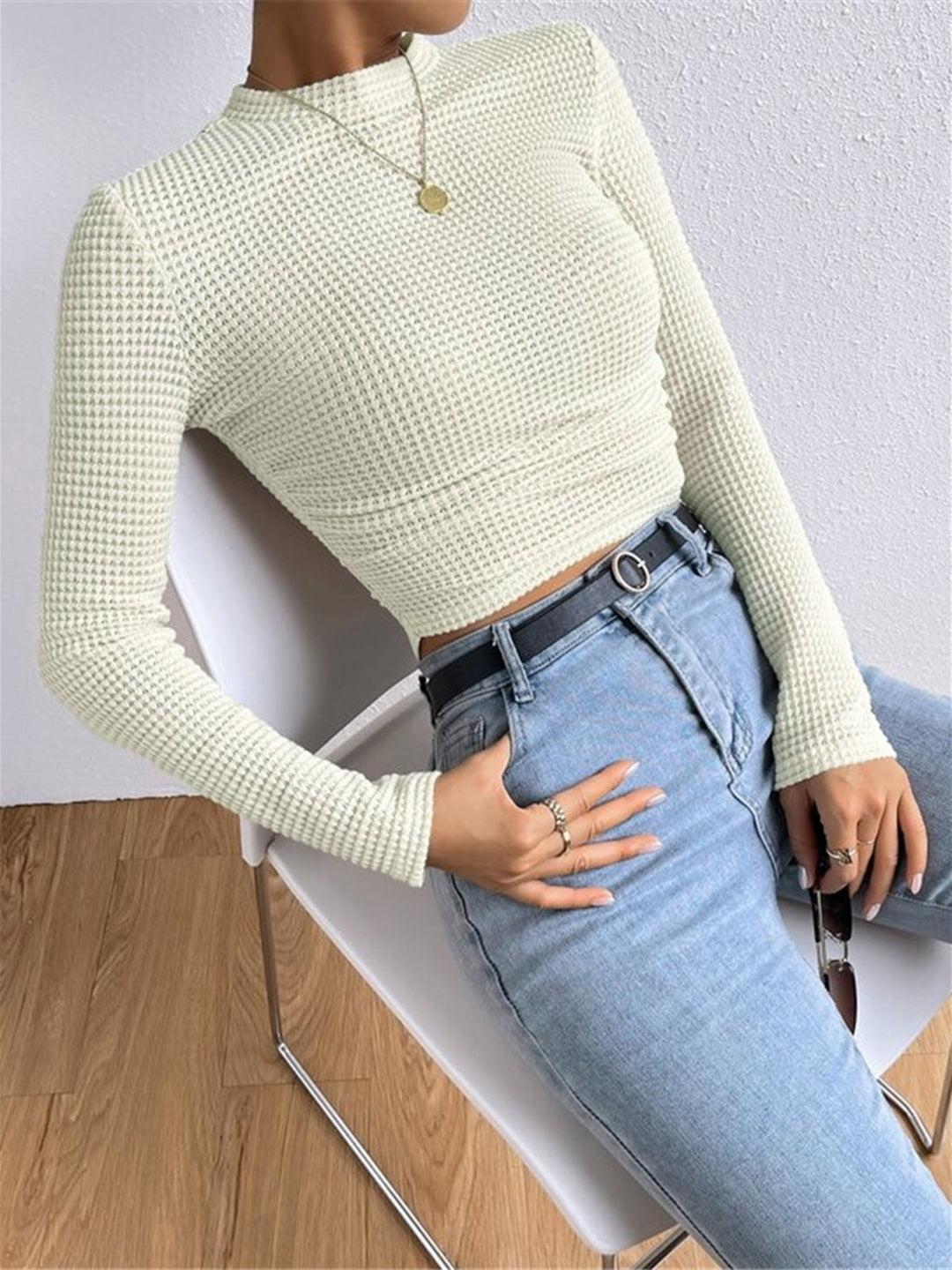 Emma | Women Spring Long Sleeve Crop Top