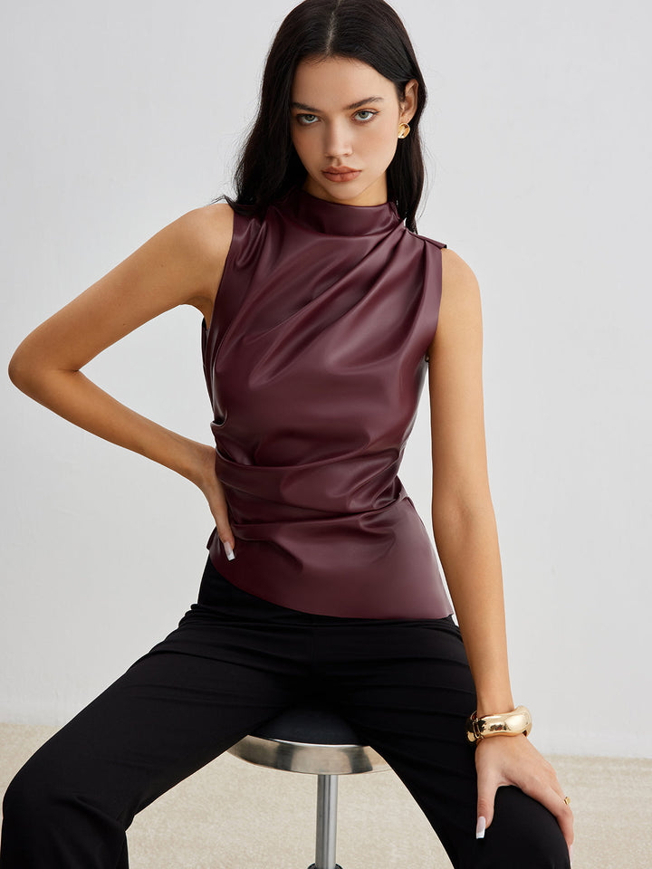 Stella | Women’s Summer Sleeveless Chic High Neck Top