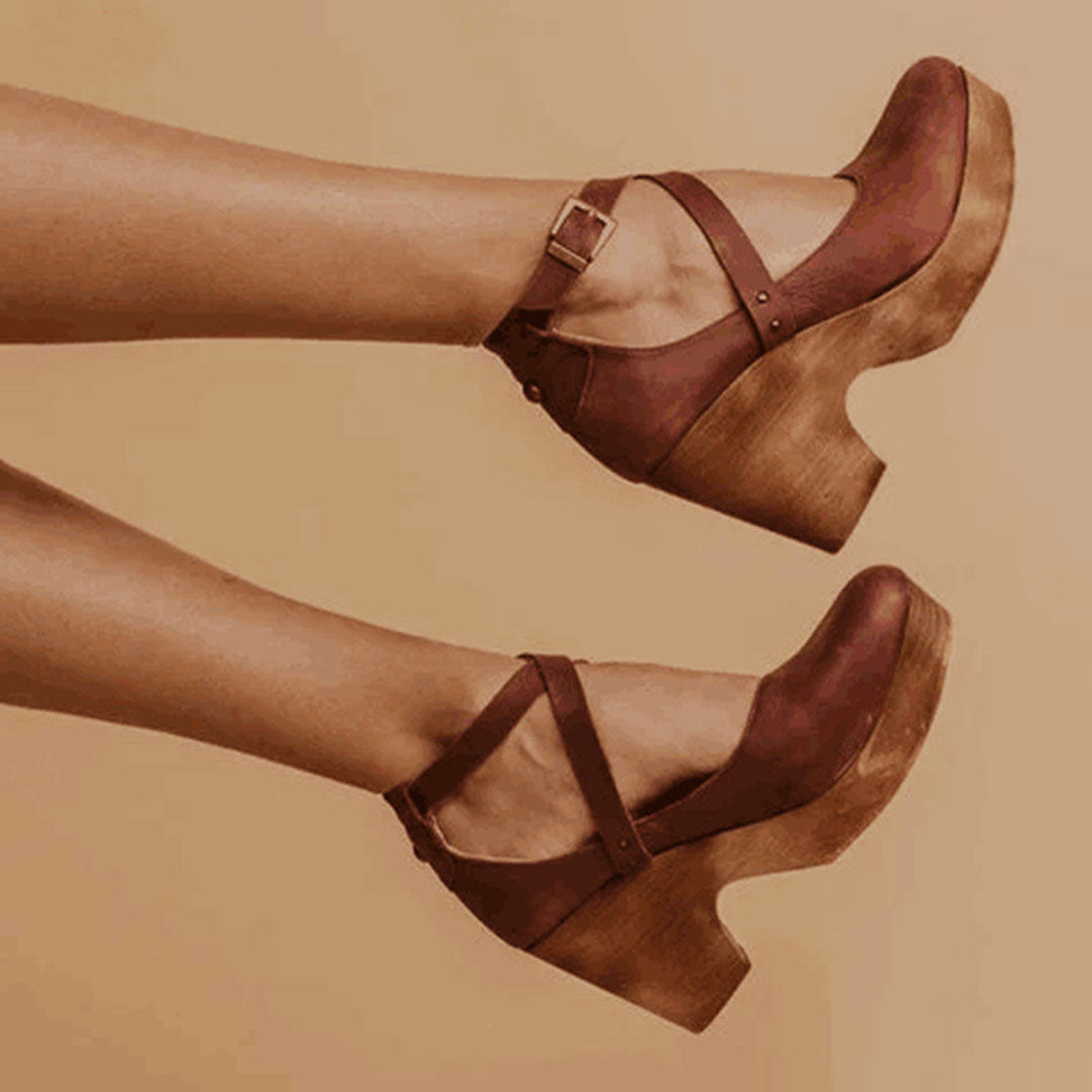 Claire | Women Elegant Closed Toe Wedge Heels