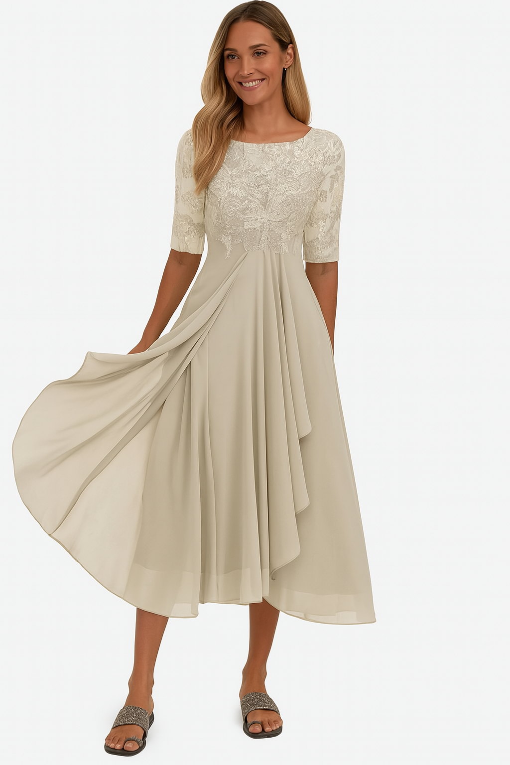 Florence | Women’s Summer A Line Midi Dress
