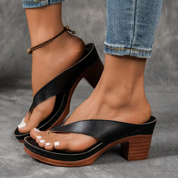 Audrey | Womens Orthopedic Slip On Sandal Heels