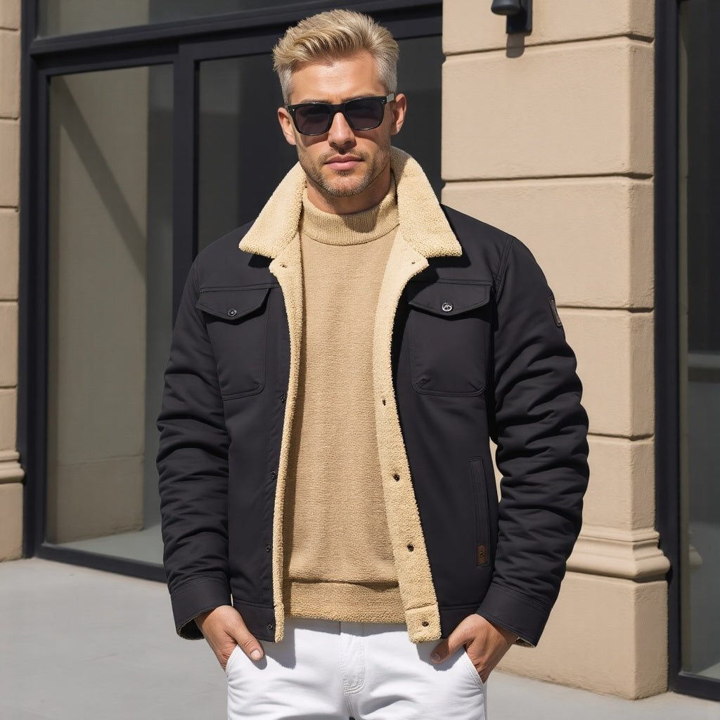 Oliver | Men's Warm Sherpa-Lined Winter Jacket