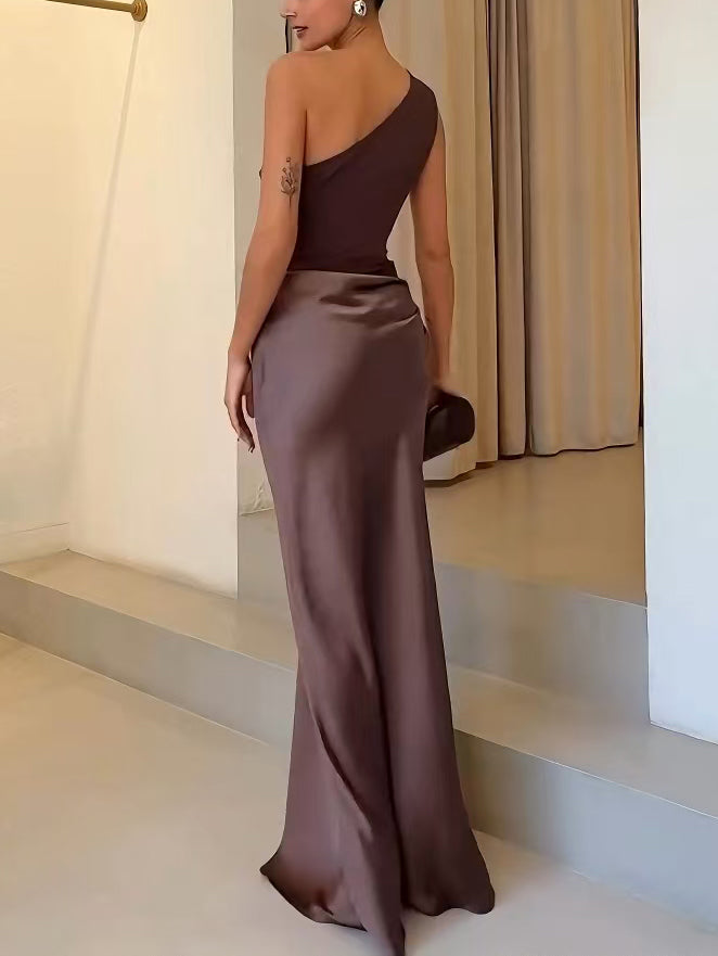 Scarlett | Women’s One Shoulder Maxi Party Dress