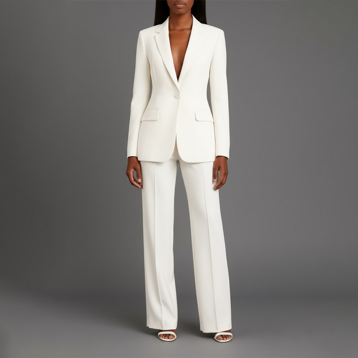 Christian | Chic Formal Suit Set with Tailored Long Blazer for Women